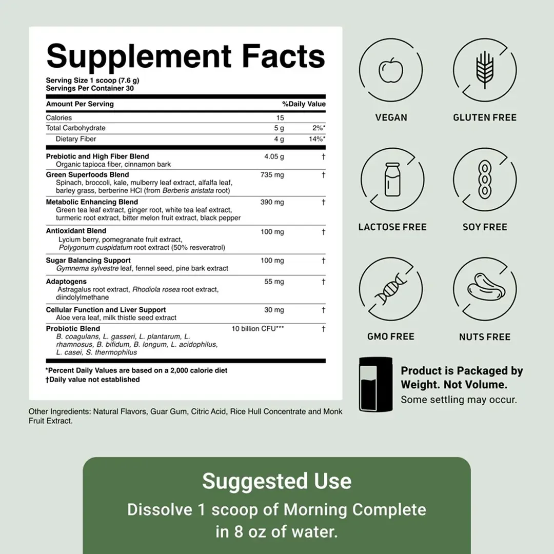 ActivatedYou Morning Complete, 30-serving jar