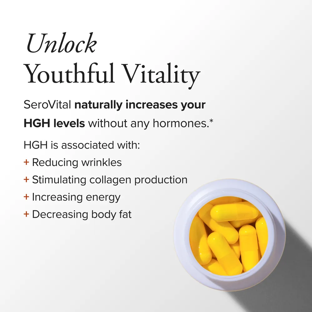 SeroVital HGH-Boosting Dietary Supplement, 120 Capsules