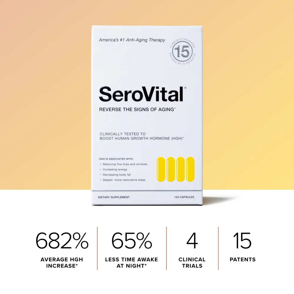 SeroVital HGH-Boosting Dietary Supplement, 120 Capsules
